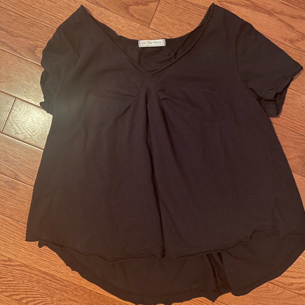 We The Free Black Flowy Top